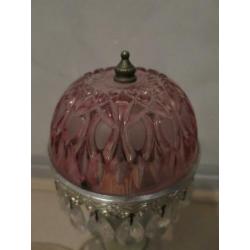 mooie goedwerkende lamp uit kristal glas 26 cm