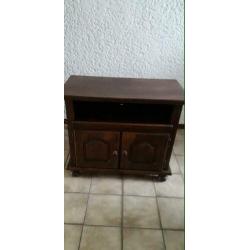 3 delige eikenhouten kast tv meubel salontafel