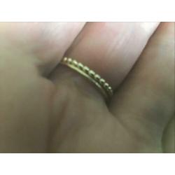 2. 14 karaats gouden rij ringen