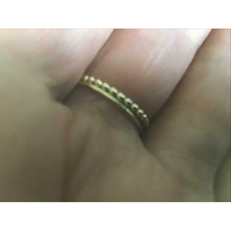 2. 14 karaats gouden rij ringen