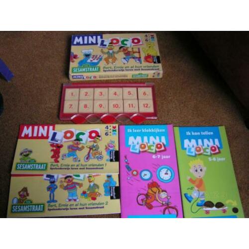 Mini Loco Sesamstraat met 4 boekjes en Locodoos