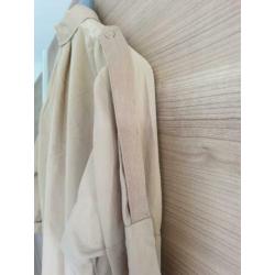 Dames blouse zandkleur katoen Zara Zgan