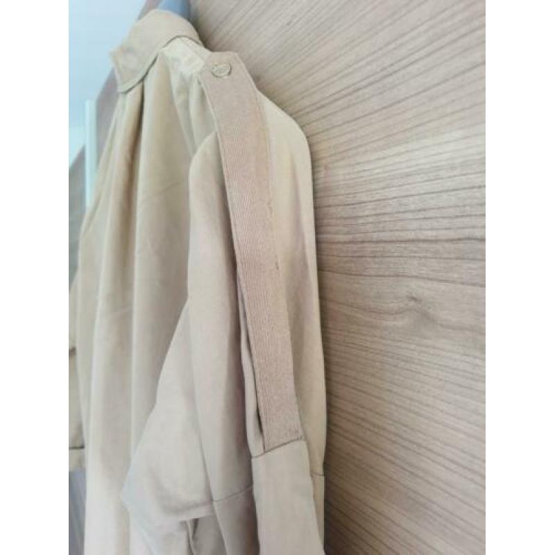 Dames blouse zandkleur katoen Zara Zgan