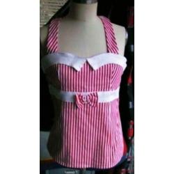 Collectif pin-up sailor vintage rockabilly 50s blouse mt S.