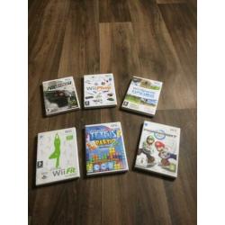 Wii te koop met alle toebehoren en 6 spellen