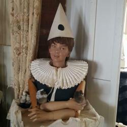 Antieke brocante gipsen hoofd