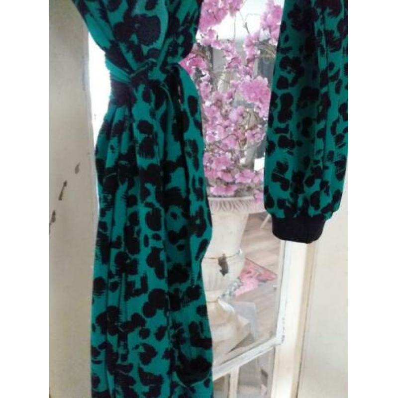 Hip! nieuwe jurk groen zwart leopard ?? Creme de la Creme ??