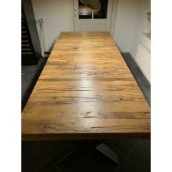 Eiken tafel planken over dwars minder dan 1/3 van de prijs!