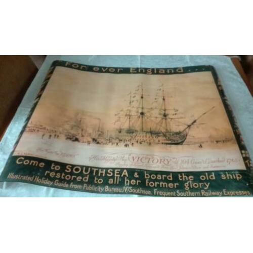 Poster van antiek schip
