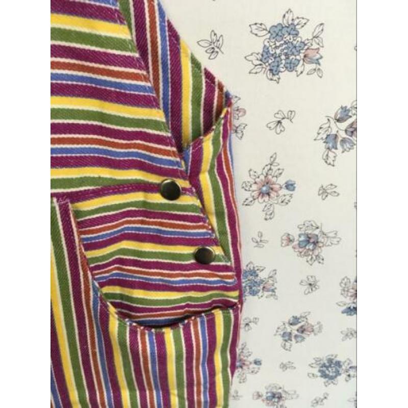 Handgemaakte vintage look tuinbroek tuinpak 86 92 98 ?