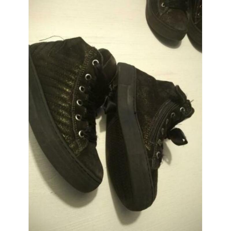 Meisjes schoenen. Groen glitter. Maat 31. Vera Pelle.