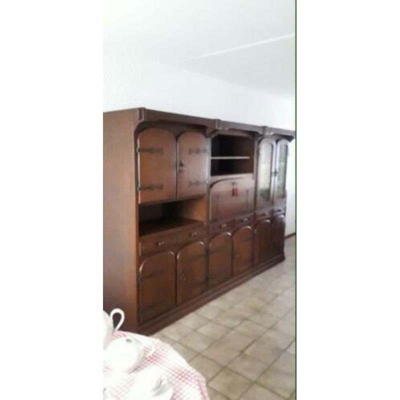 3 delige eikenhouten kast tv meubel salontafel