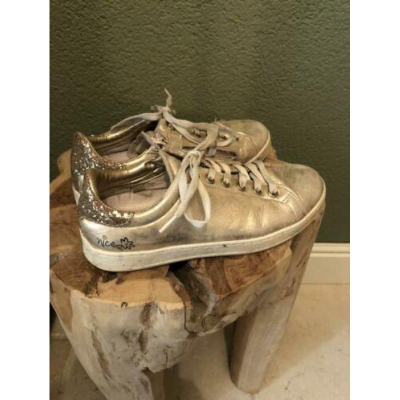 Jopper meisjes schoenen | sneakers goud mt 33