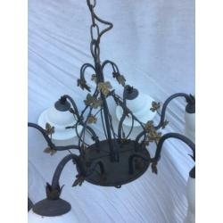 Florale Art Nouveau uitzonderlijke hangluchter