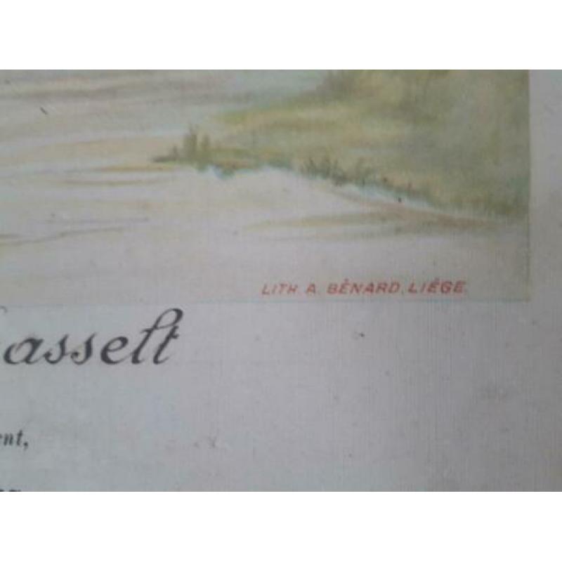 Oude schoolplaat met Duifje uit 1907
