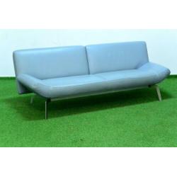 ??Als NIEUW blauwe leren Leolux Shuffle design bank!