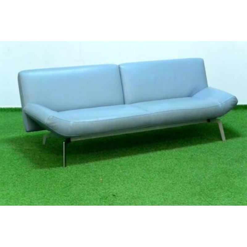 ??Als NIEUW blauwe leren Leolux Shuffle design bank!