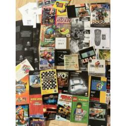 Veel boekjes handleidingen , Nintendo nes snes n64
