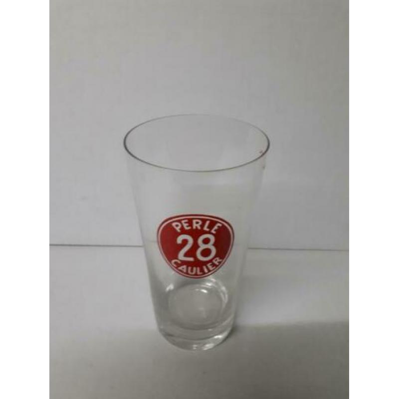Oud perle 28 caulier bierglas uit belgië. zie foto's