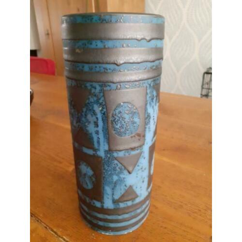 Retro West Germany vaas 1241-22 blauw