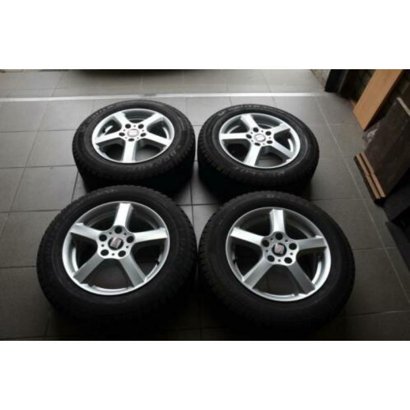 VW Golf 5 aluminium velgen met winterbanden