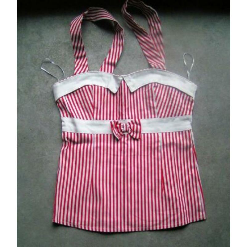 Collectif pin-up sailor vintage rockabilly 50s blouse mt S.