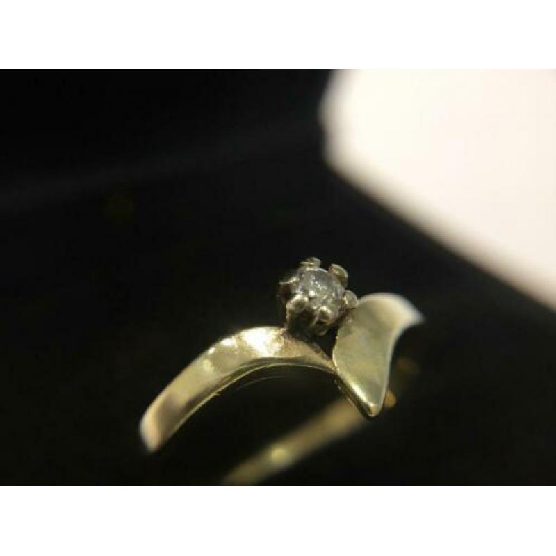 GH-249 14K Gouden Ring met Zirkonia