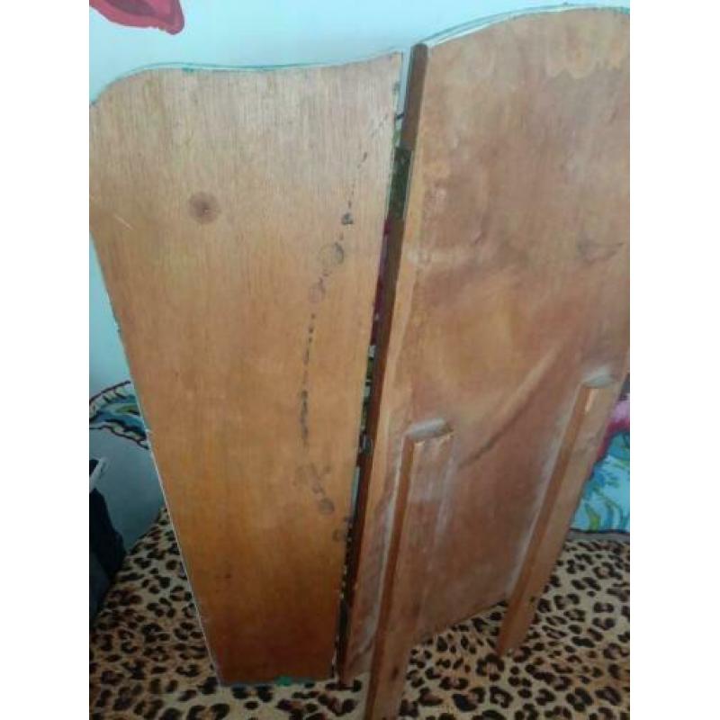 Vintage/Retro/Hippie/Drieluik/Spiegel/Kaptafel