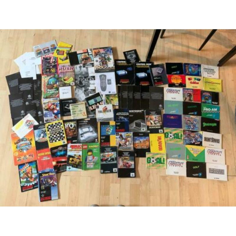 Veel boekjes handleidingen , Nintendo nes snes n64