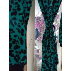 Hip! nieuwe jurk groen zwart leopard ?? Creme de la Creme ??