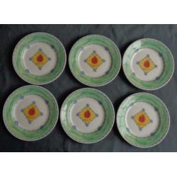 CHURCHILL FRIENDLY CREEPY CRAWLIES 6x ontbijtbord 21cm bord