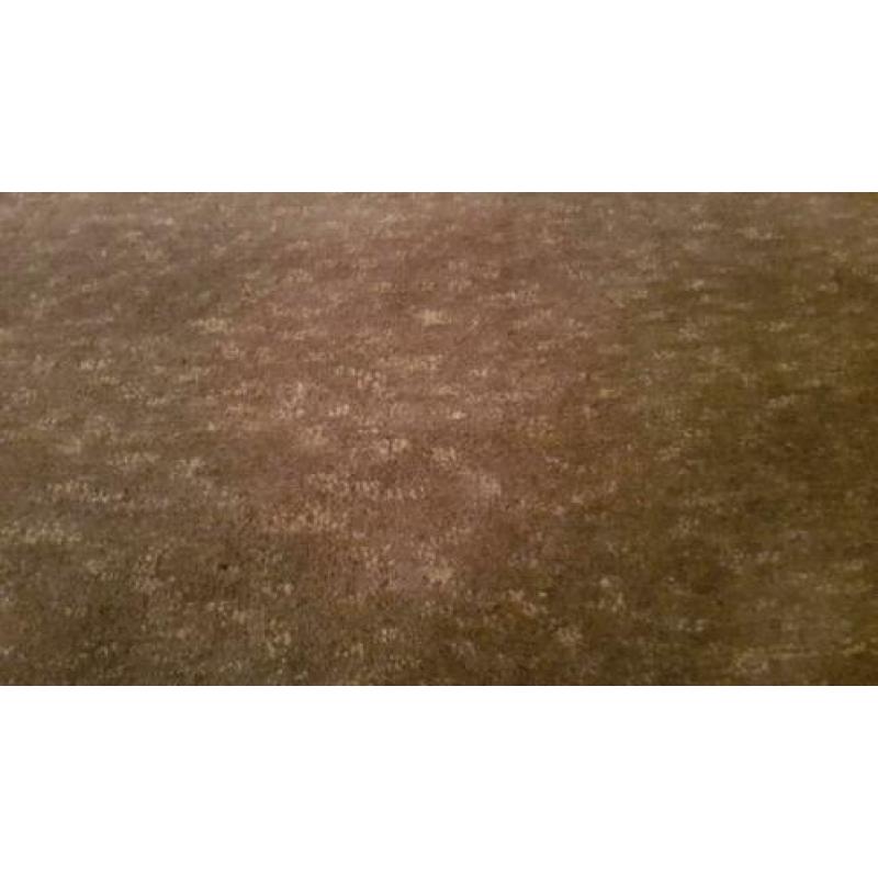 Vloerkleed 250x250 handgeknoopt wol choco/taupe nieuw!
