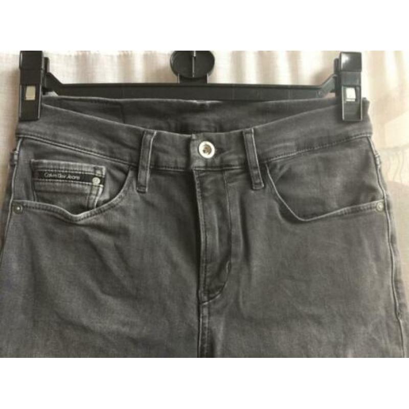 Calvin Klein Skinny jeans, maat 28/XS, grijs, topconditie