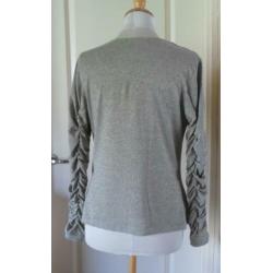 Scarva Woman Top Grijs Goud Mt 38