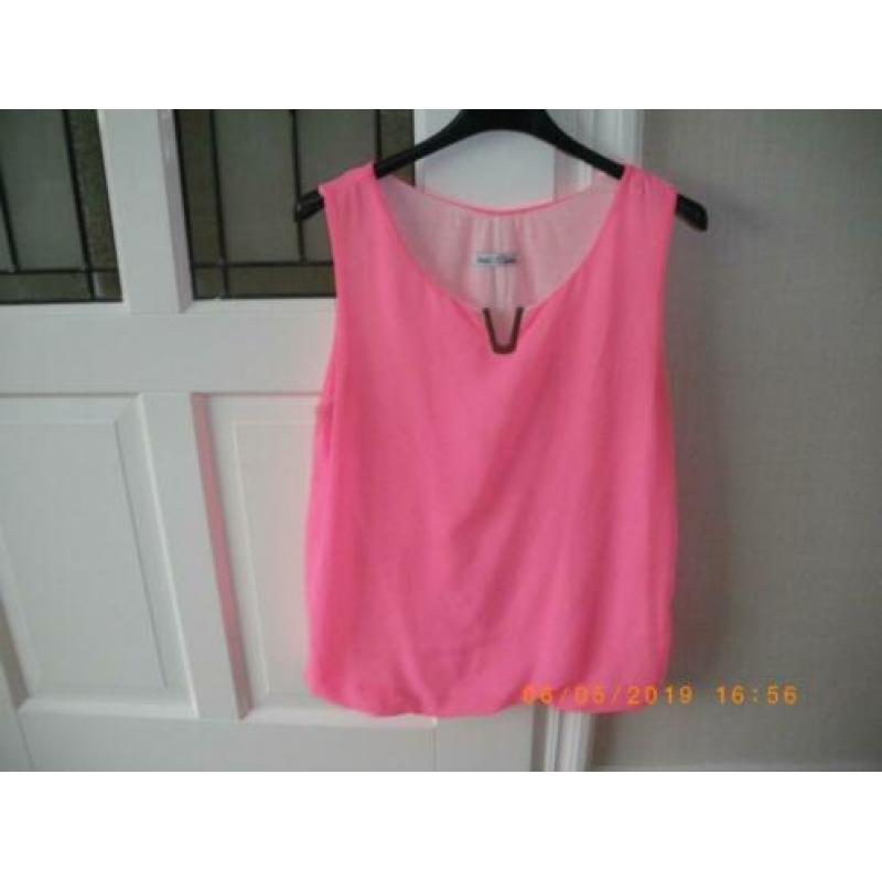 zgan prachtig mooi roze maat large topje met voering