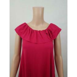 Twin-Set Simona Barbieri fuchsia roze jurk maat XS 34 zgan