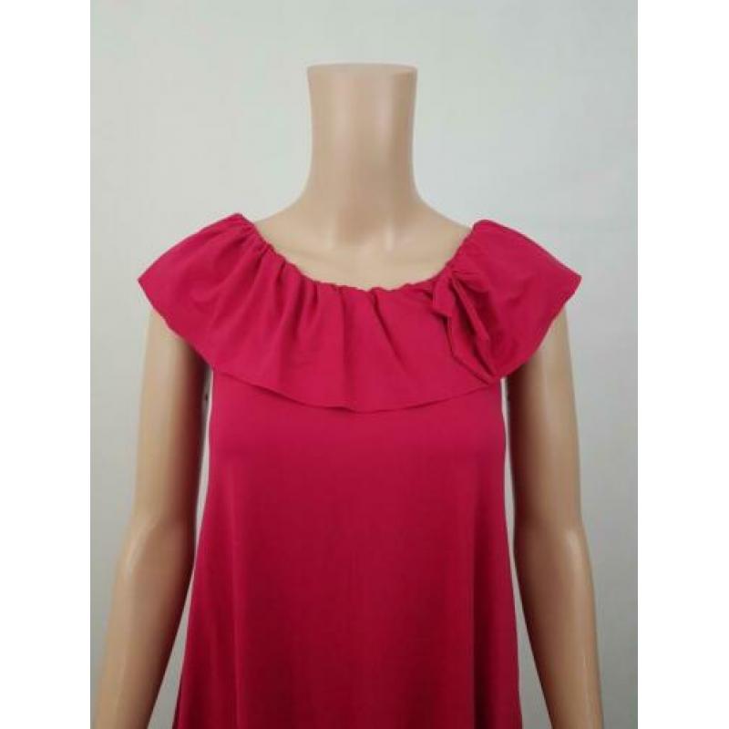 Twin-Set Simona Barbieri fuchsia roze jurk maat XS 34 zgan