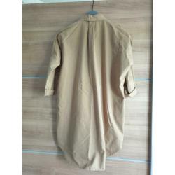 Dames blouse zandkleur katoen Zara Zgan