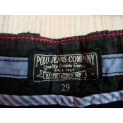 RALPH LAUREN POLO capri broek. Zwart. Jeansmaat 29 ( 36 )