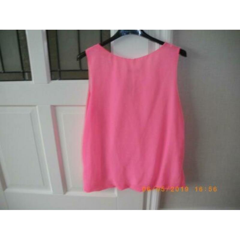 zgan prachtig mooi roze maat large topje met voering