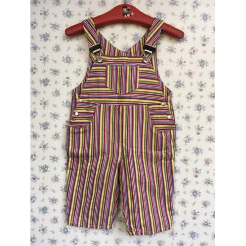 Handgemaakte vintage look tuinbroek tuinpak 86 92 98 ?
