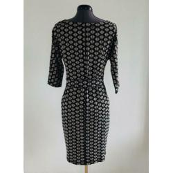 NIEUW!!! Expresso jurk, zwart-ecru, maat 36