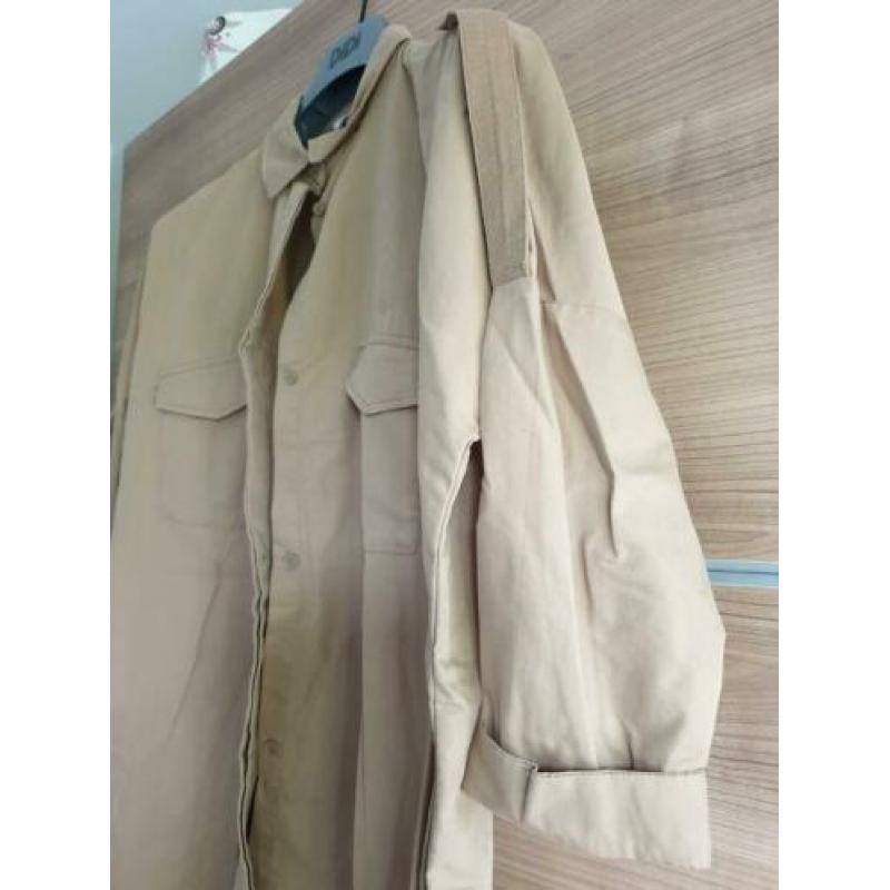 Dames blouse zandkleur katoen Zara Zgan