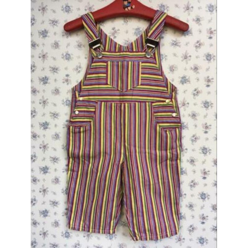 Handgemaakte vintage look tuinbroek tuinpak 86 92 98 ?