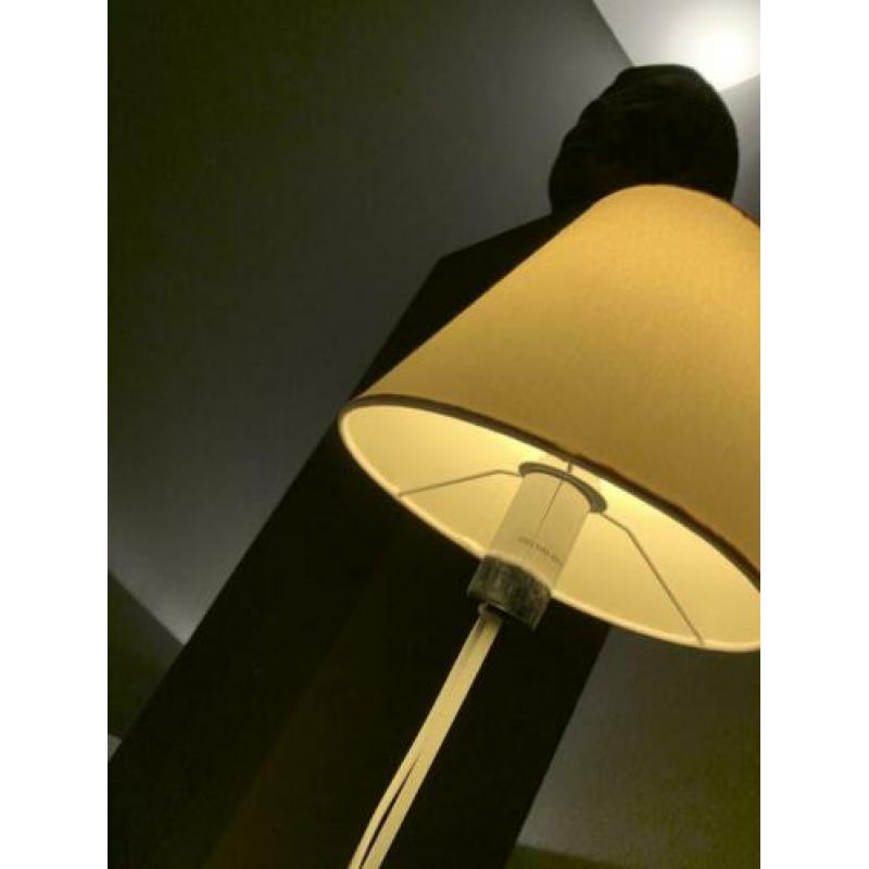 Set van 2 schemerlampen met chrome voet