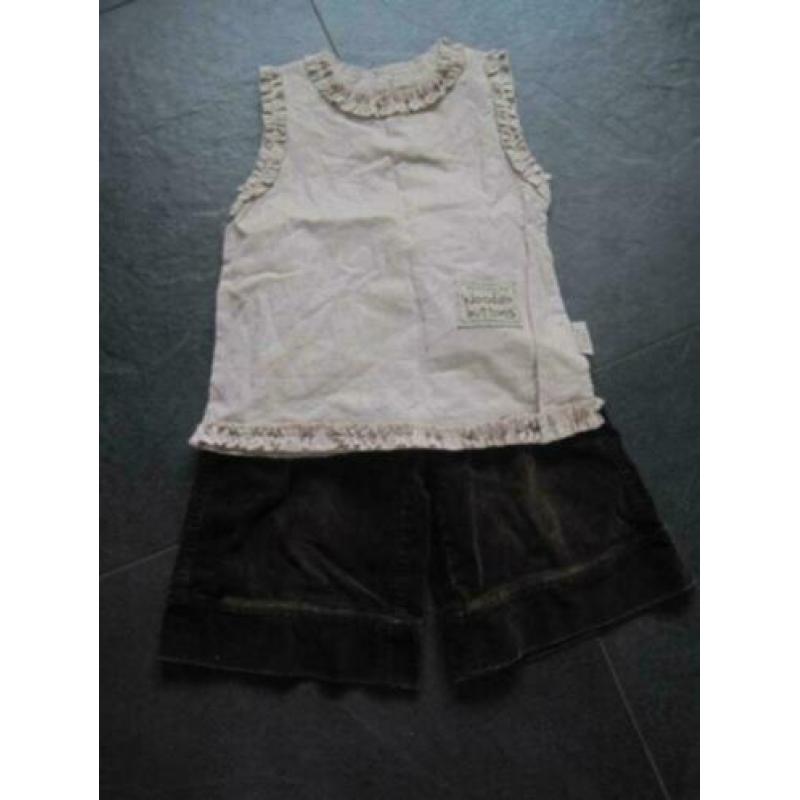 Mooi paars handmade vest ( houtje / touwtje ), mt 92 98 104