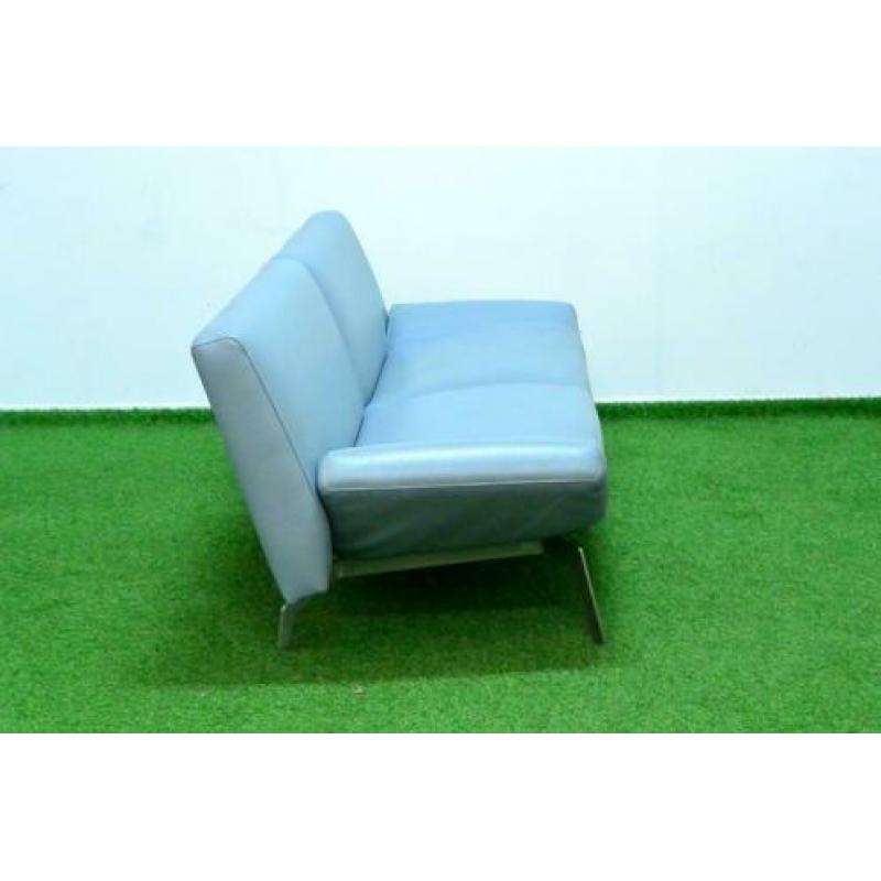 ??Als NIEUW blauwe leren Leolux Shuffle design bank!