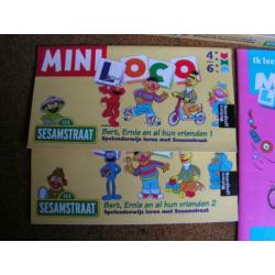 Mini Loco Sesamstraat met 4 boekjes en Locodoos