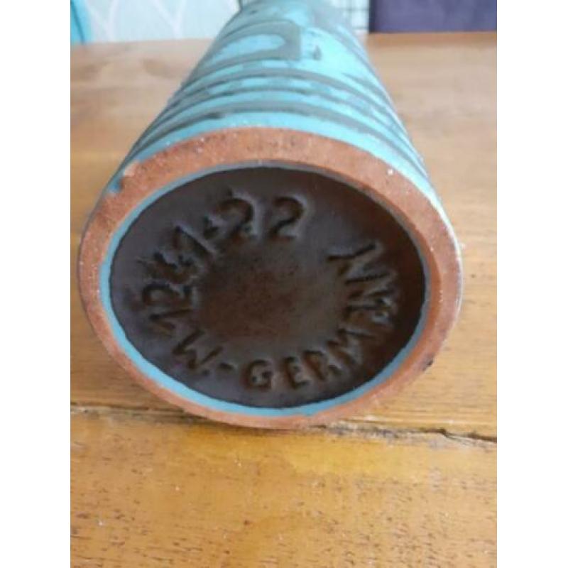 Retro West Germany vaas 1241-22 blauw