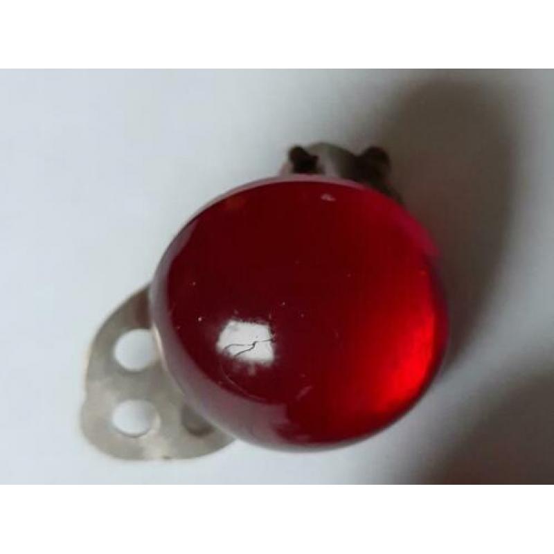 AANBIEDING vintage jaren 50 oorbellen glas steentjes